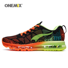 Load image into Gallery viewer, Onemix men's sport running shoes music rhythm men's sneakers breathable mesh outdoor athletic shoe light male shoe size EU 39-46
