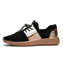 Load image into Gallery viewer, Summer Men Womens Athletic Shoes Breathable Walking Sneakers Mesh Sports Sneakers Cheap Jogging Shoes Black Gold Couples Runners