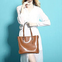 Load image into Gallery viewer, Women Leather Handbag Shoulder Ladies Purse Messenger Satchel Crossbody Tote Bag